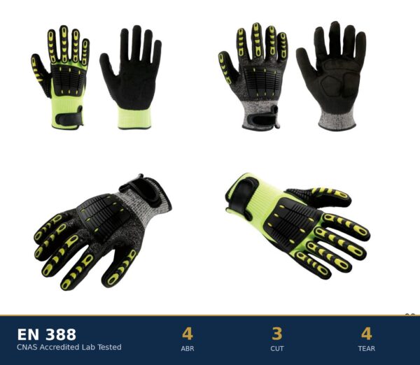 3/4 MicroFoam Nitrile Coated Gloves with Micro Dots 15/18G