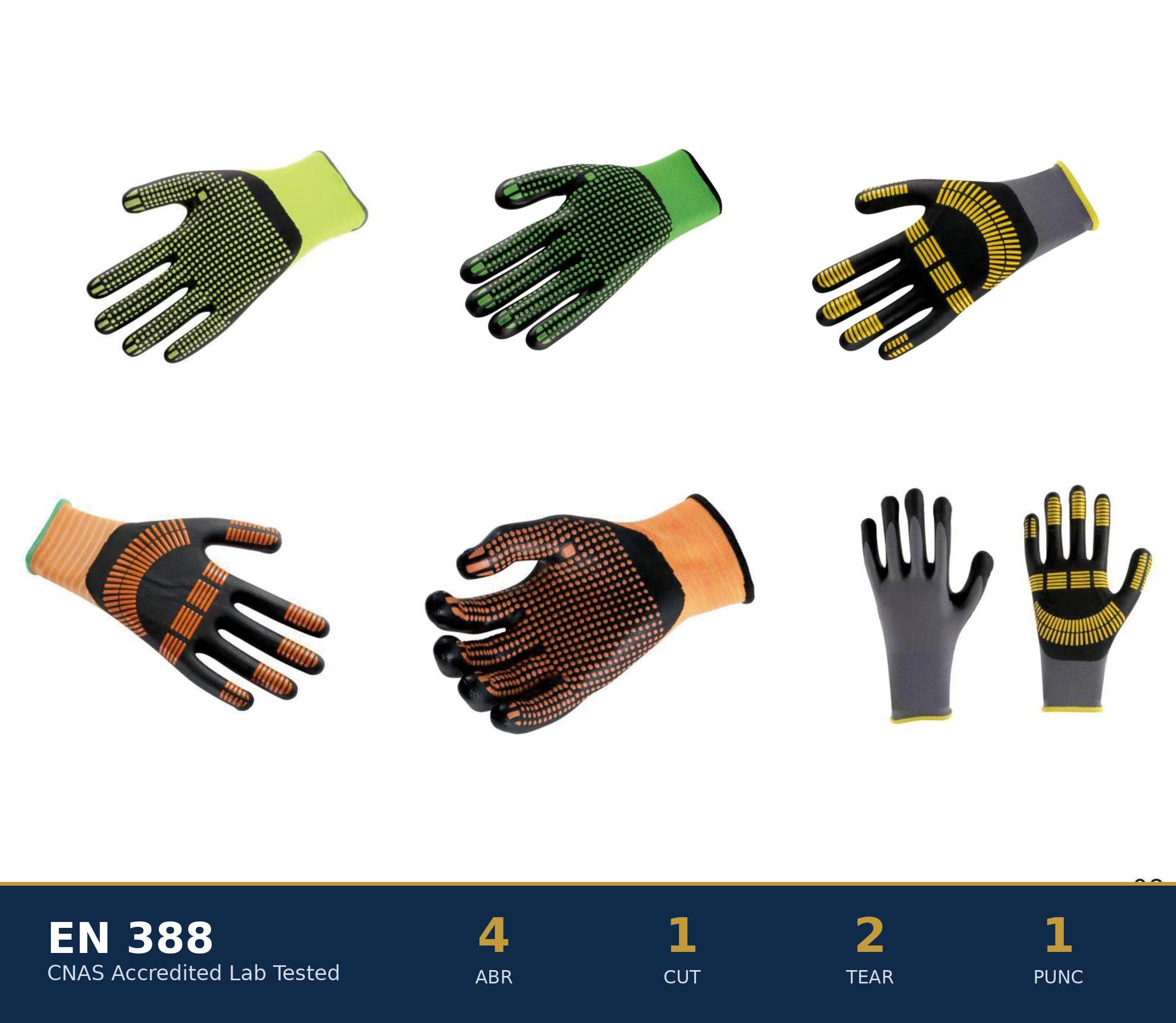 Reinforced-Thumb Work Gloves 15/18G – MicroFoam Nitrile Coated
